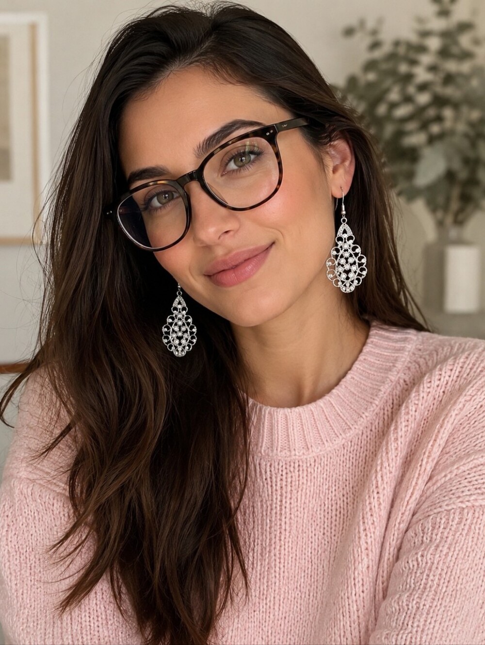 Elevate your look with these elegant silver earrings!